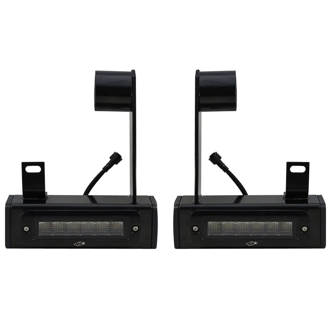 GMHB20UP – RACESPORT LT Backup Light, Hitch Bar Set Of 2 Clear Bulb 7 Inch Black Rectangular Housing OSRAM LED 60 Wat...